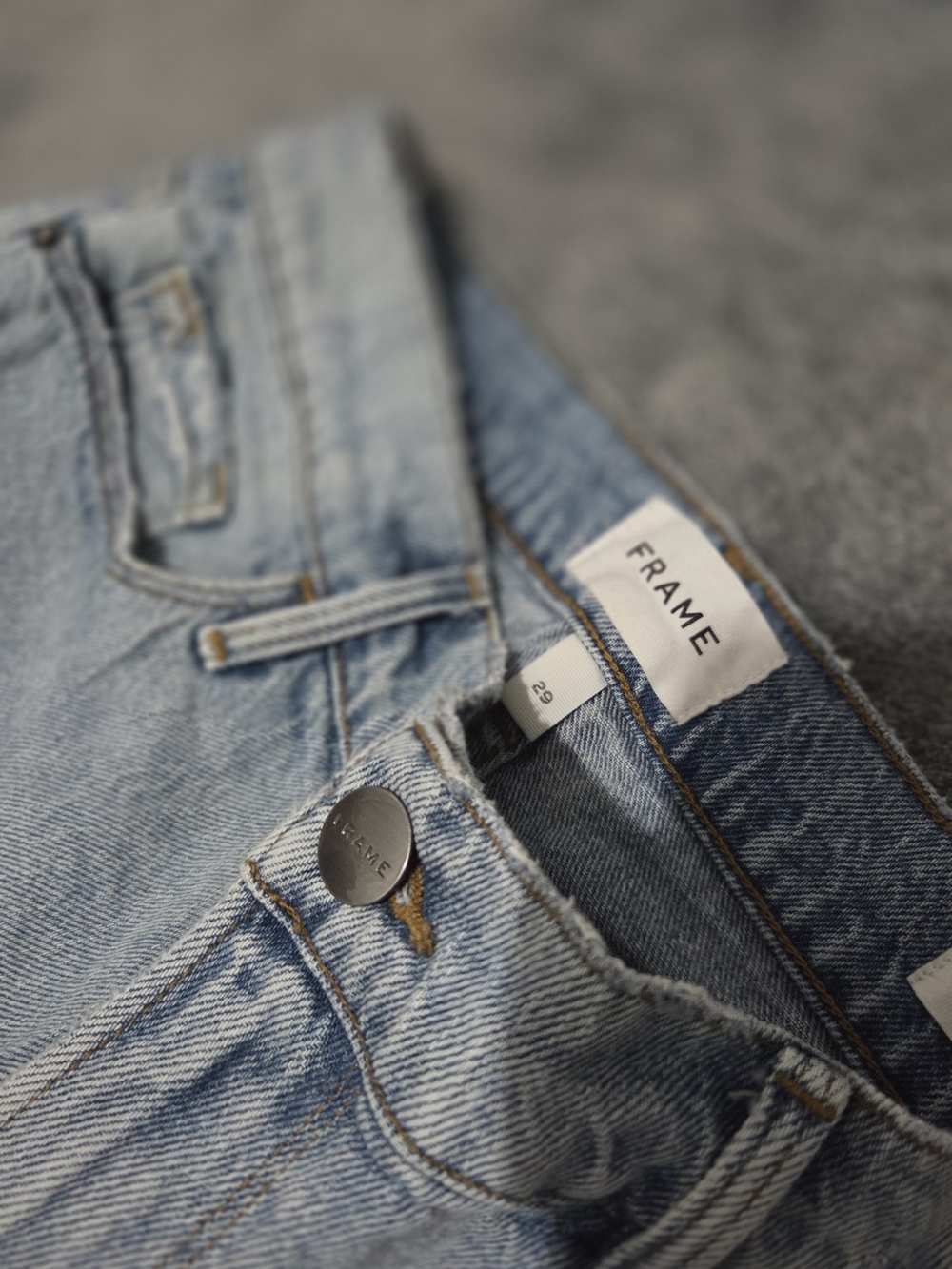 Frame Denim Light Blue Jean Shorts